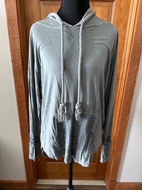 POL Light Sage Green Knit Top